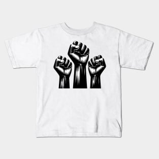 Black History Fists Kids T-Shirt